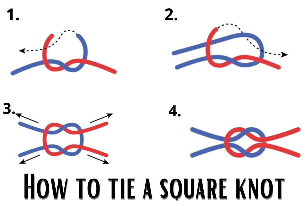 how to tie a square knot?