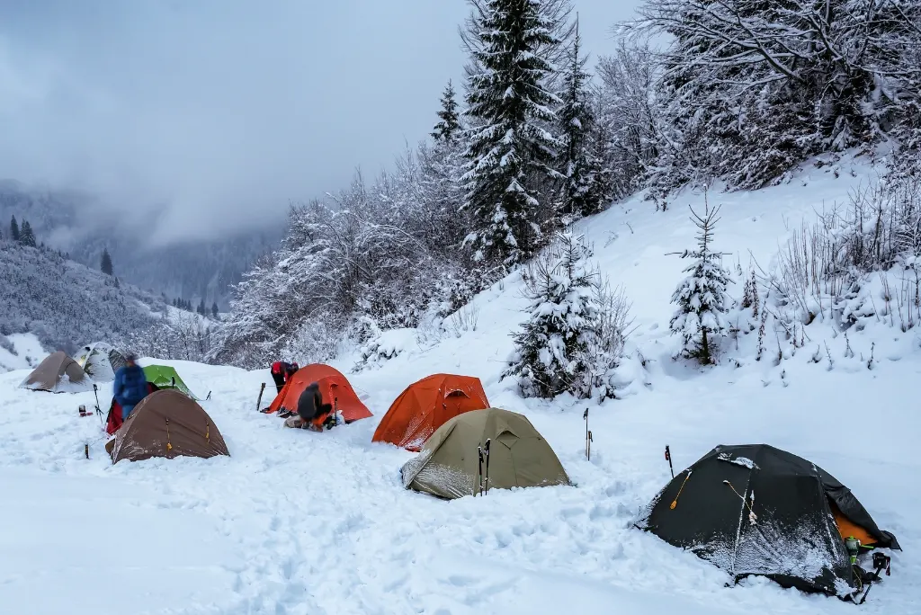 Camping in 10°F (-12°C)