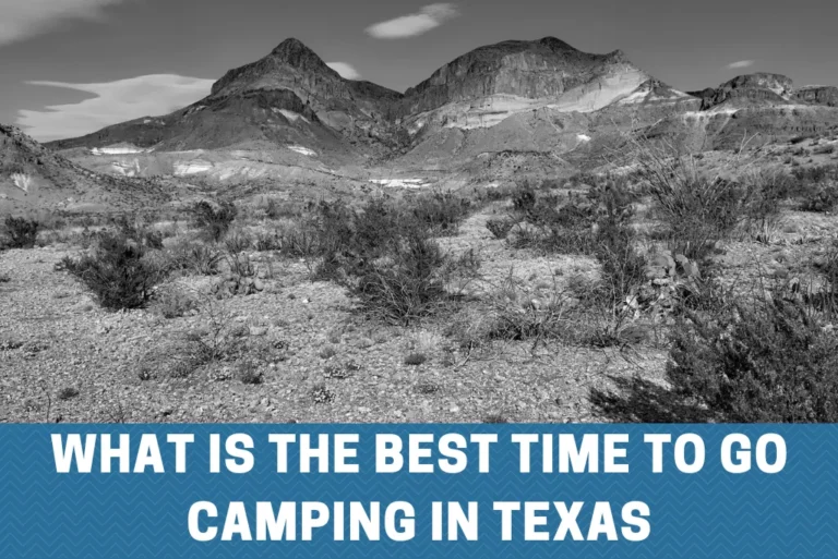 The Best Time to Go Camping in Texas