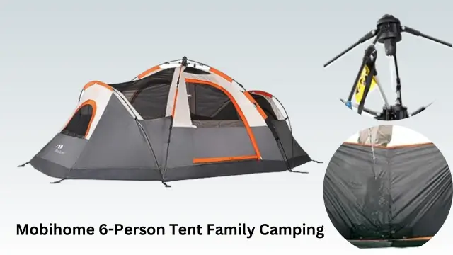Mobihome 6-Person Tent Family Camping Quick Setup