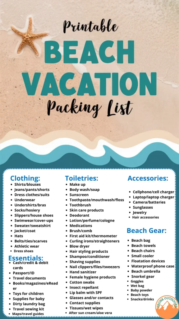 Beach Packing List