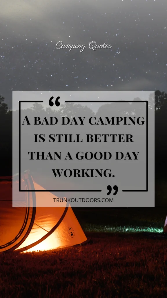 Funny Camping Quote