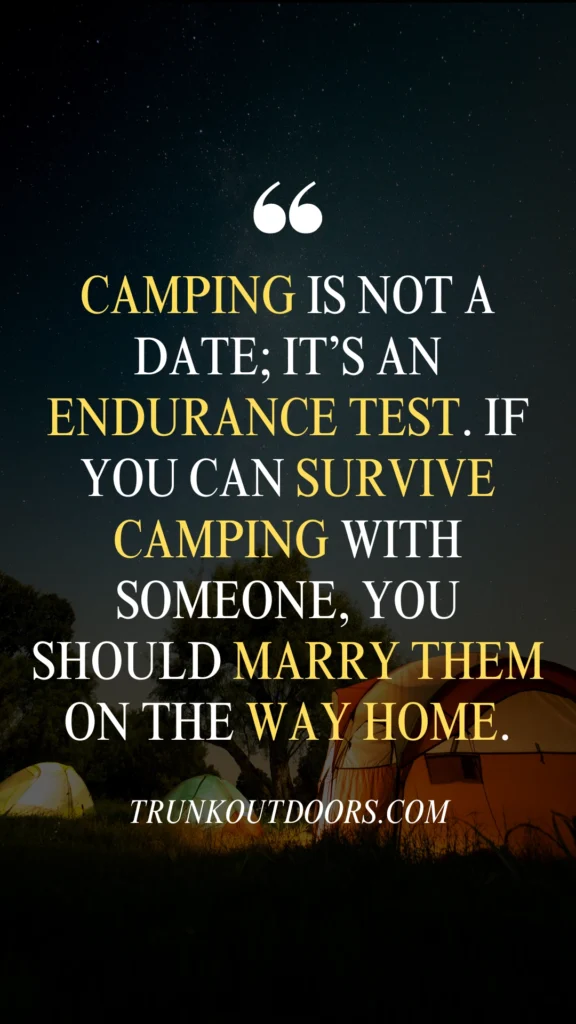 Funny Camping Quotes 