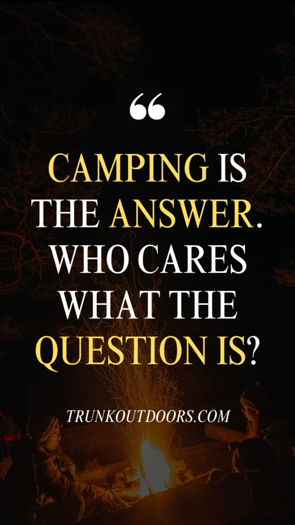 Funny Camping Quotes