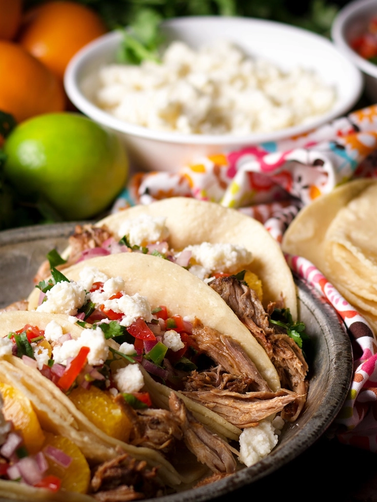 Shredded Pork Camping Tacos