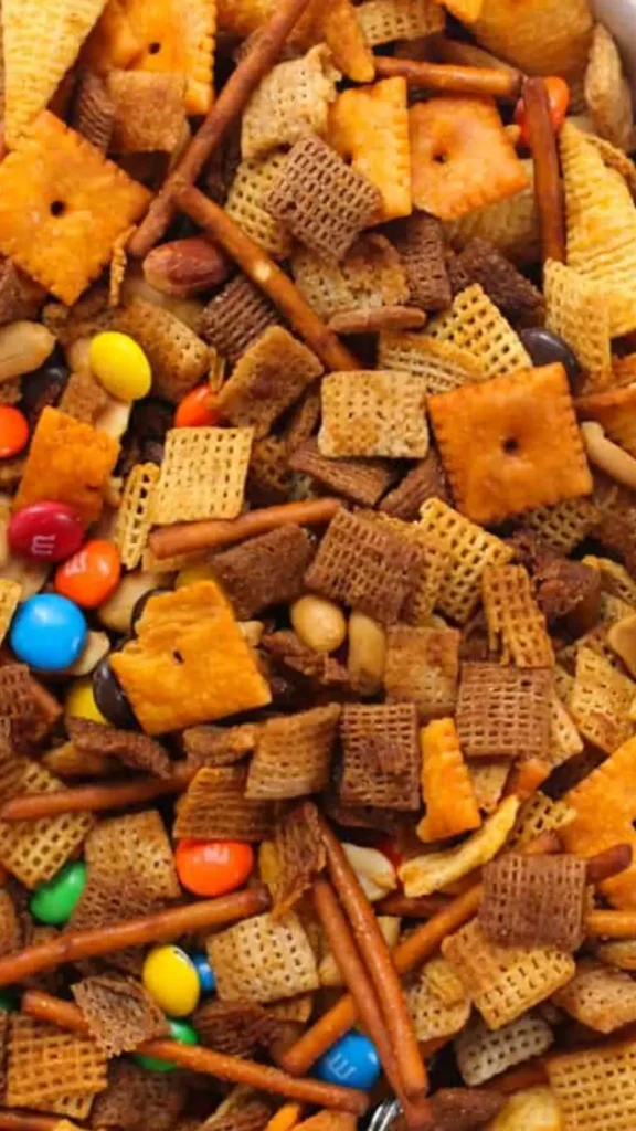 Spicy Chex party mix
