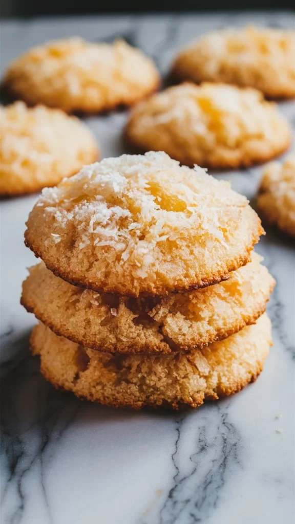 Coconut and sugar cookies
