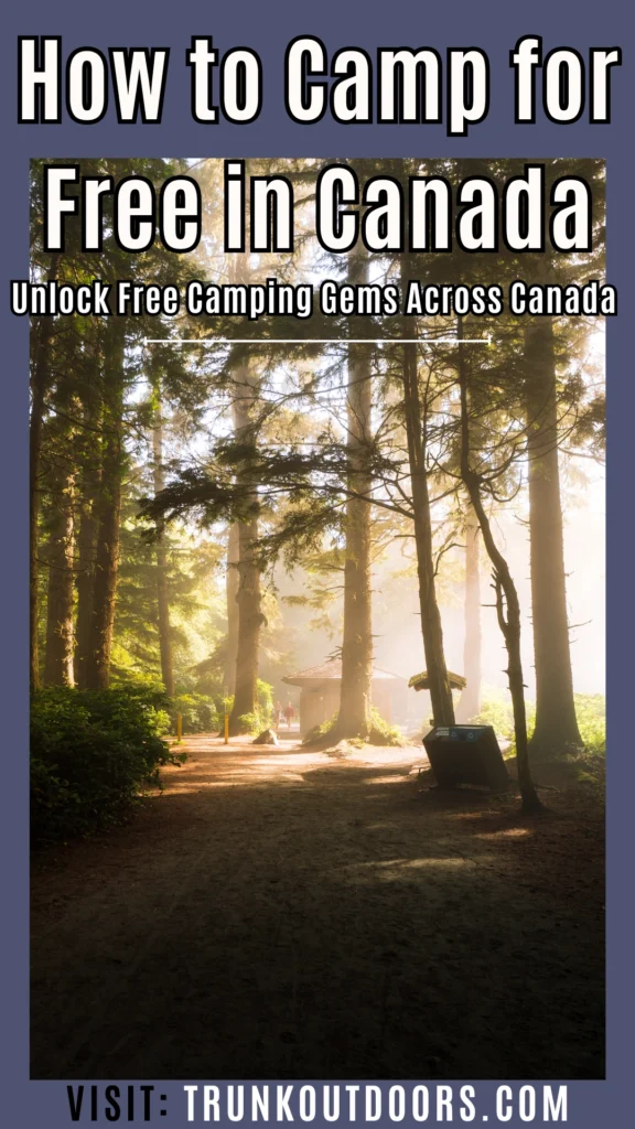 How to Camp for Free in Canada