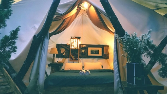 Budget-Friendly Glamping Setup