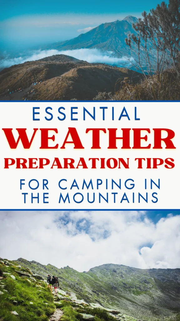 Weather Preparation Tips for camping in the mountains