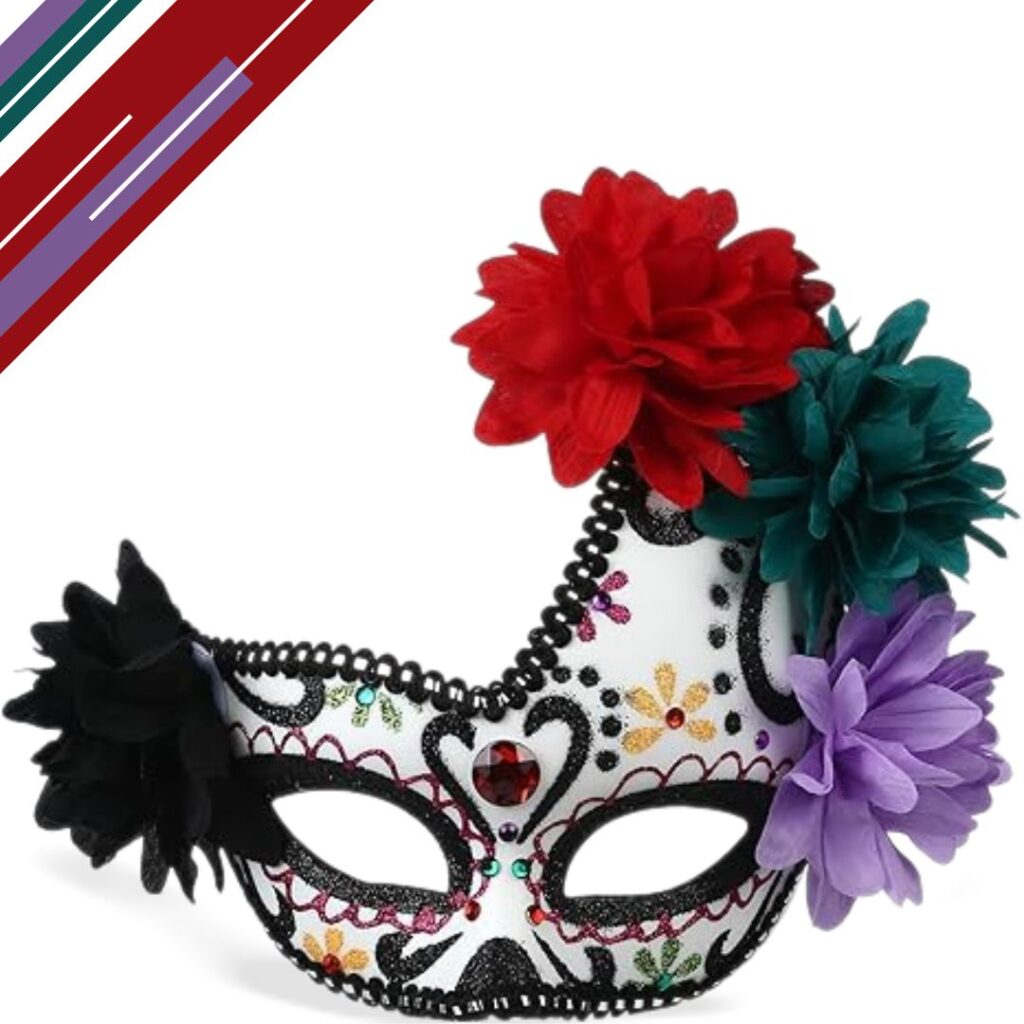 Crumya Halloween Flower Ghost Mask