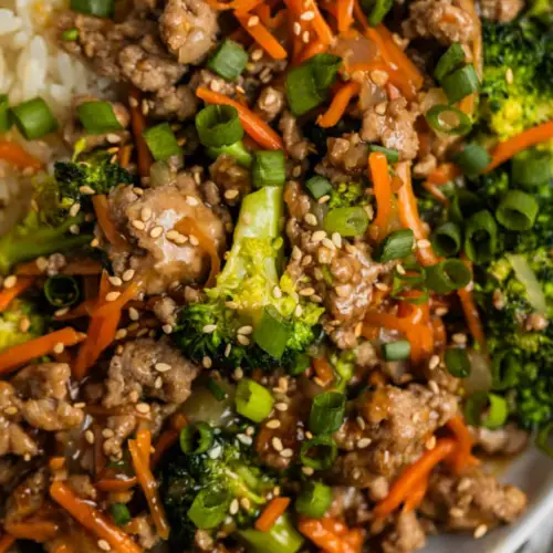 GROUND TURKEY TERIYAKI STIR FRY