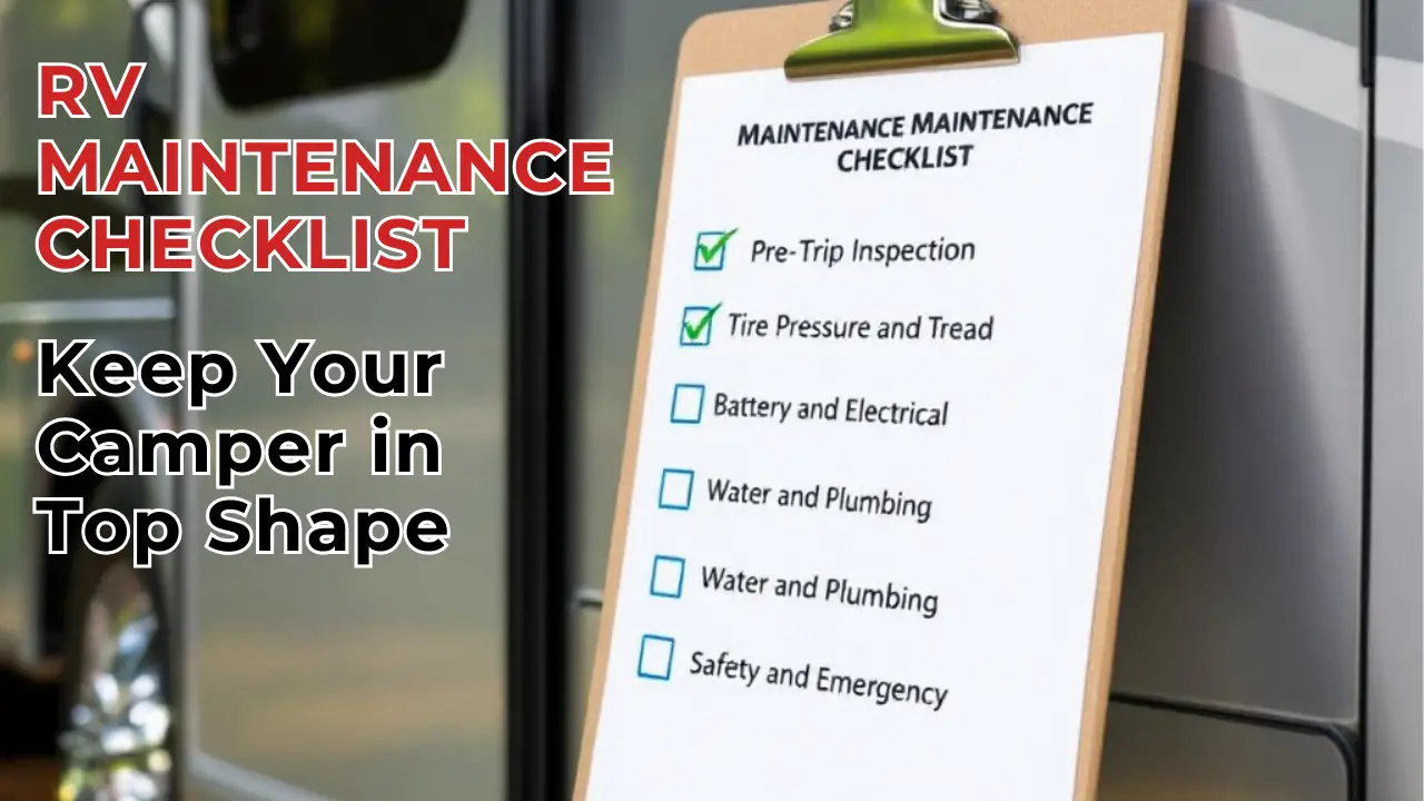 RV Maintenance Checklist: Keep Your Camper in Top Shape